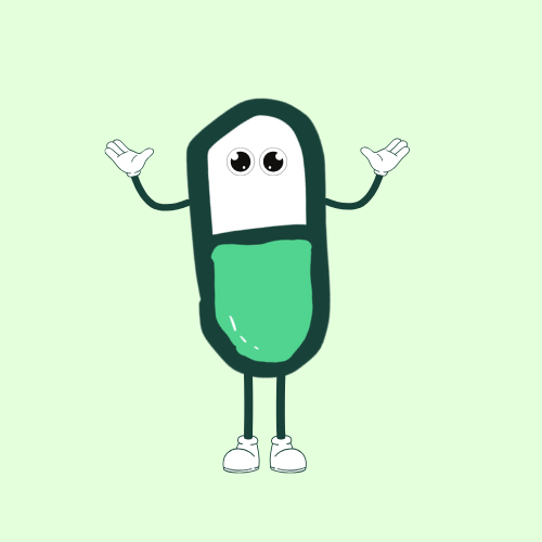 Pomper - The Friendly Pill Character
